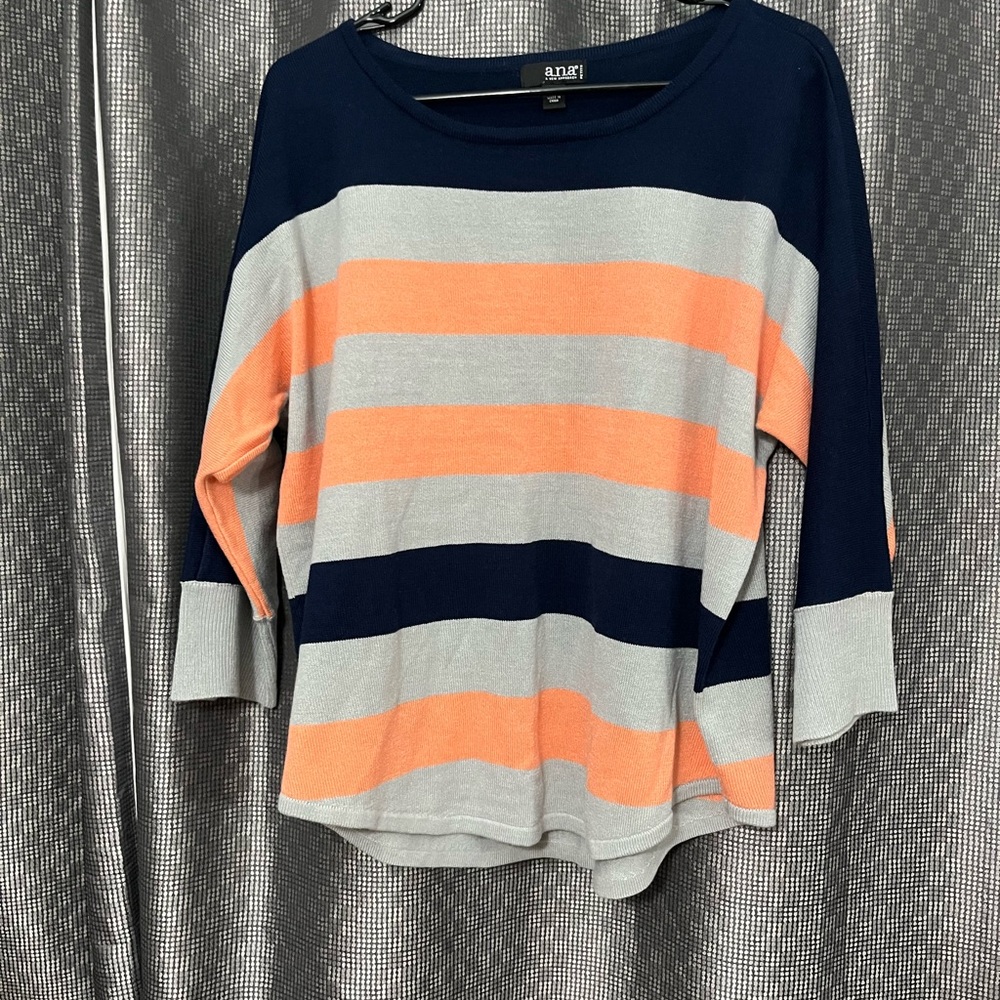 a.n.a Deep Blue Knit Top